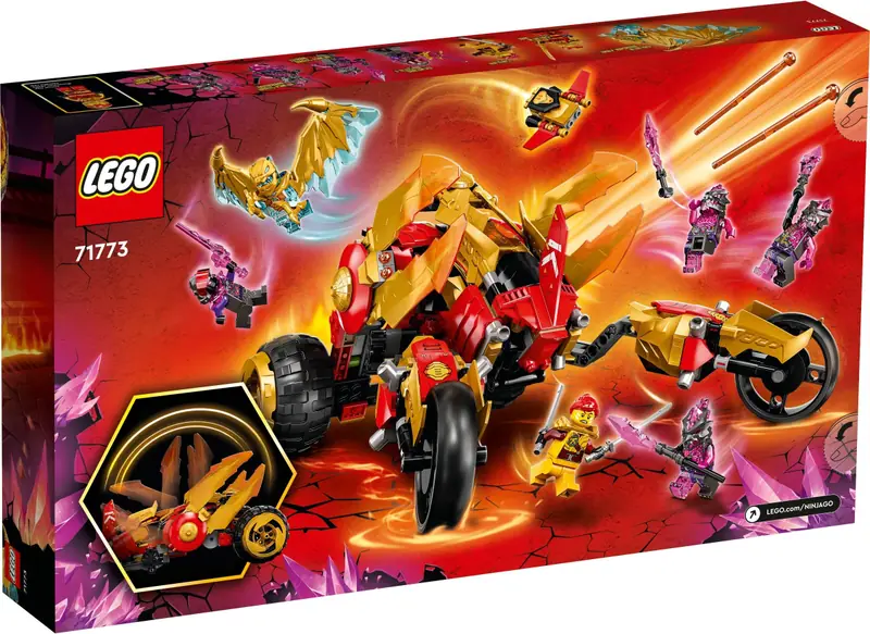 LEGO 71773 Złoty smoczy ścigacz Kaia zdjęcie 6