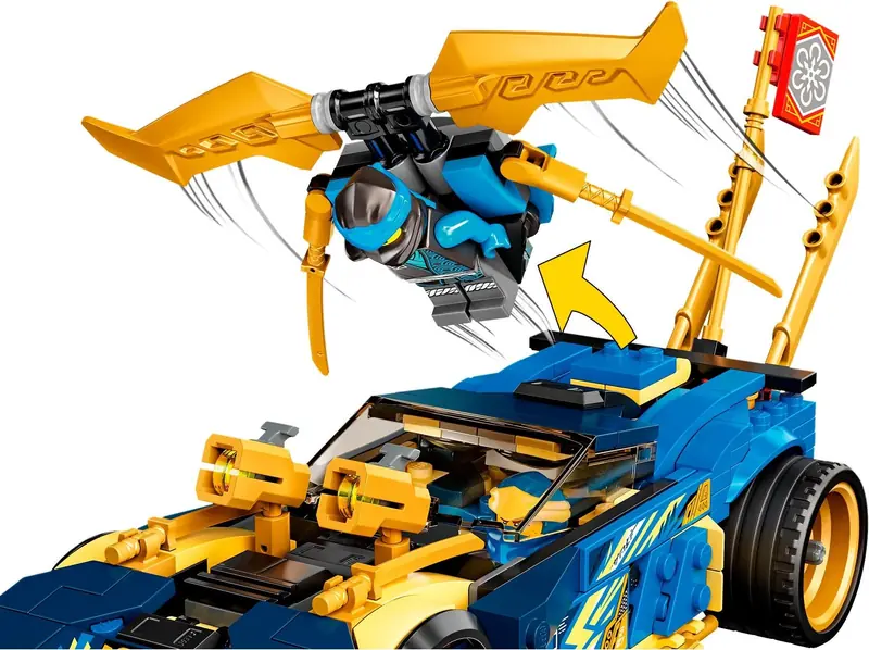 LEGO 71776 Wyścigówka EVO Jaya i Nyi zdjęcie 9