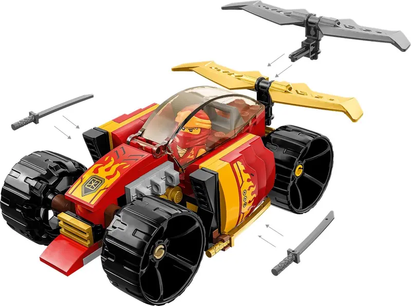 LEGO 71780 Samochód wyścigowy ninja Kaia EVO zdjęcie 4