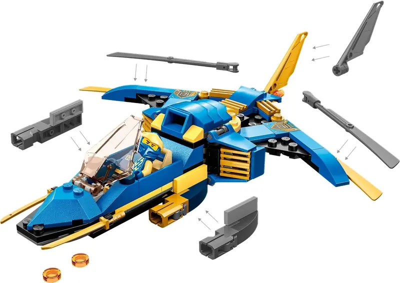 LEGO 71784 Odrzutowiec ponaddźwiękowy Jay’a EVO zdjęcie 4