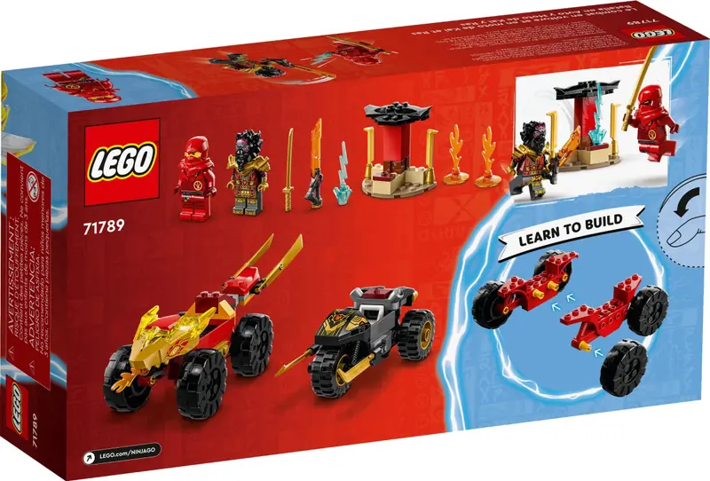 LEGO 71789 Bitwa samochodowo-motocyklowa między Kaiem a Rasem zdjęcie 6