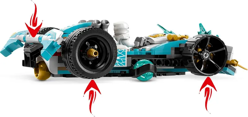 LEGO 71791 Smocza moc Zane’a - wyścigówka spinjitzu zdjęcie 4