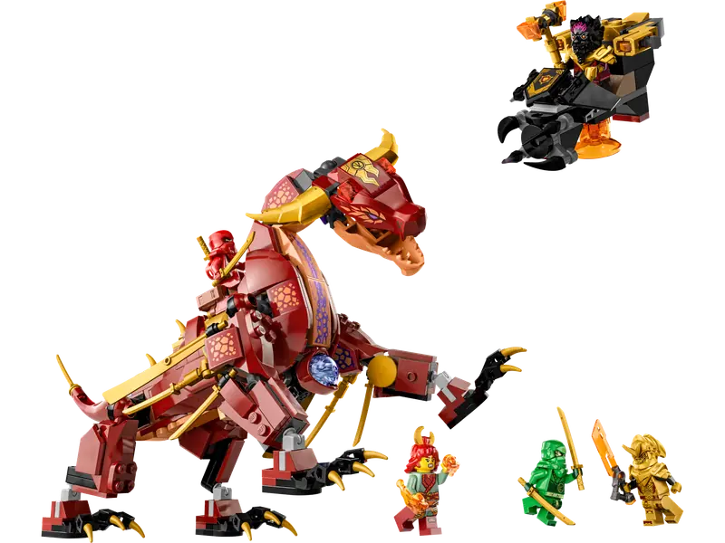 LEGO 71793 Lawowy smok zmieniający się w falę ognia
