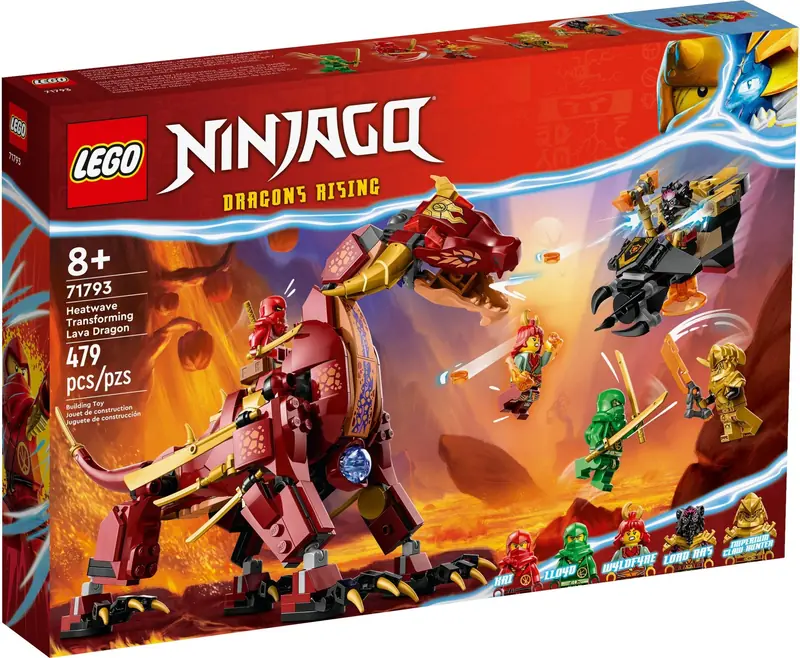 LEGO 71793 Lawowy smok zmieniający się w falę ognia zdjęcie 2