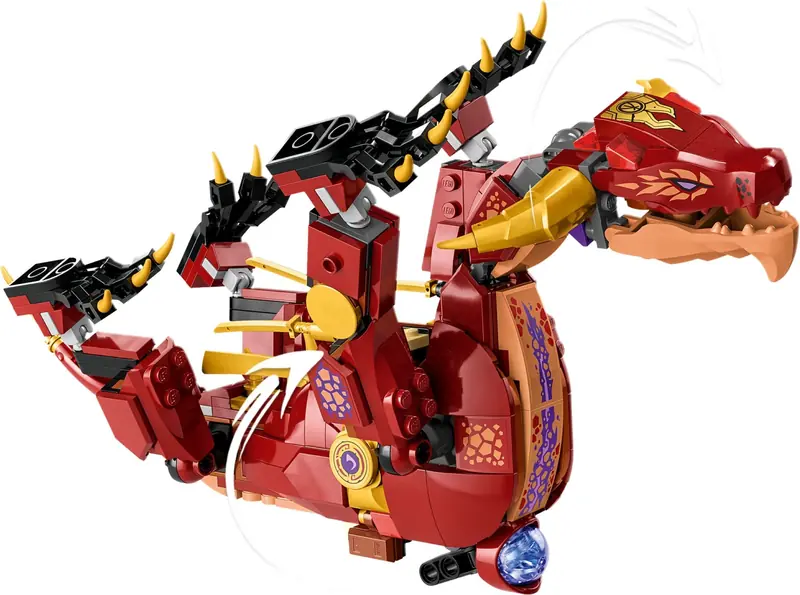 LEGO 71793 Lawowy smok zmieniający się w falę ognia zdjęcie 7