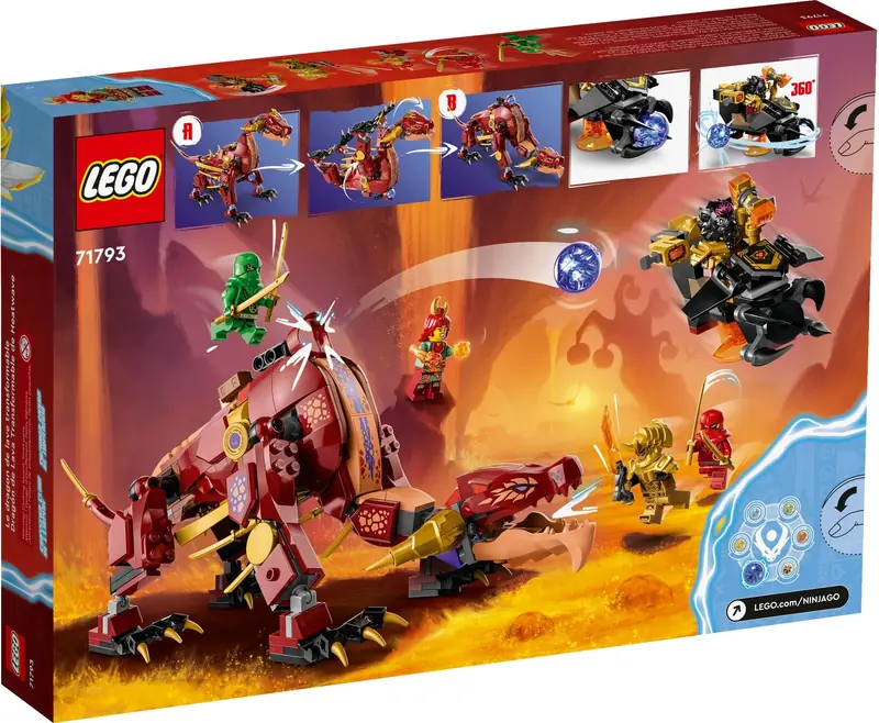 LEGO 71793 Lawowy smok zmieniający się w falę ognia zdjęcie 4