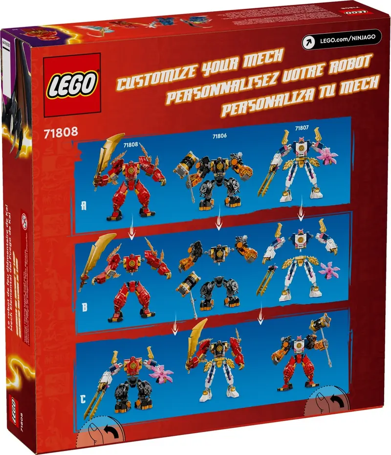 LEGO 71808 Mech żywiołu ognia Kaia zdjęcie 4