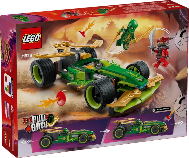 LEGO 71828 Samochód wyścigowy Lloyda z napędem typu pull-back zdjęcie 5