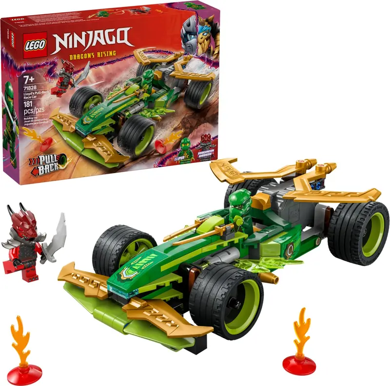 LEGO 71828 Samochód wyścigowy Lloyda z napędem typu pull-back zdjęcie 4
