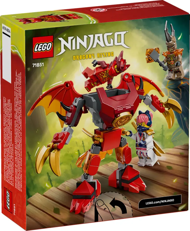 LEGO 71851 Smok-mech Kaia - zestaw bitewny zdjęcie 2