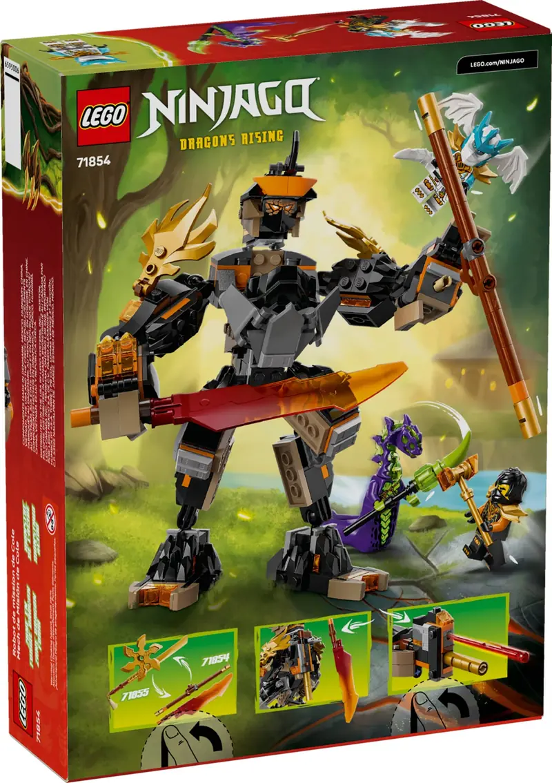 LEGO 71854 Mech specjalny Cole’a i Zane w smoczej zbroi zdjęcie 6