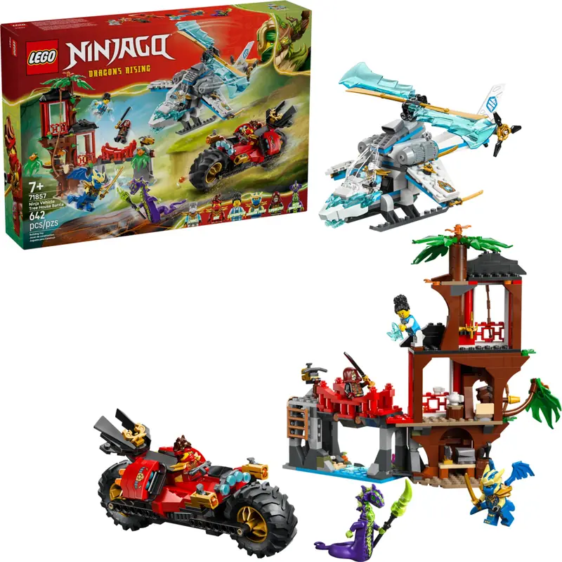 LEGO 71857 Bitwa ninja: domek na drzewie z pojazdami zdjęcie 2