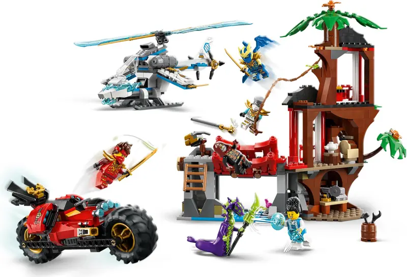 LEGO 71857 Bitwa ninja: domek na drzewie z pojazdami zdjęcie 4