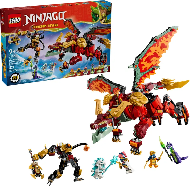 LEGO 71868 Transformujący smoczy mech Wyldfyre zdjęcie 3