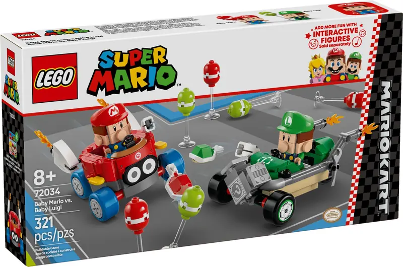 LEGO 72034 Mario Kart – Baby Mario kontra Baby Luigi zdjęcie 6