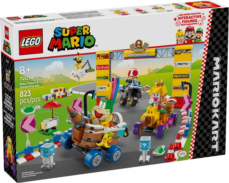 LEGO 72036 Mario Kart – Zestaw Baby Peach i Grand Prix zdjęcie 2