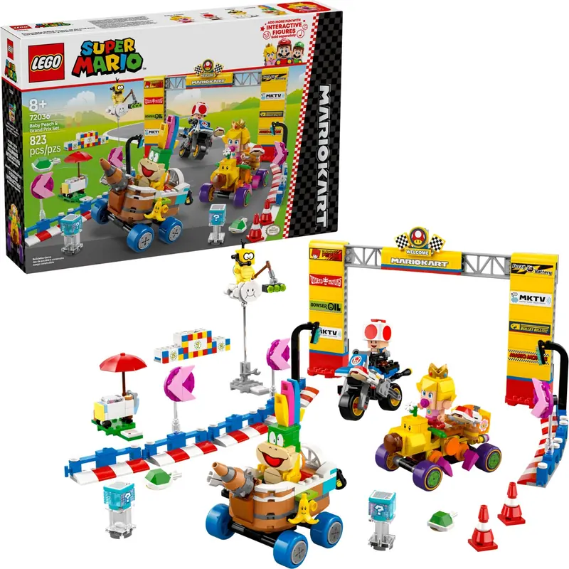 LEGO 72036 Mario Kart – Zestaw Baby Peach i Grand Prix zdjęcie 4
