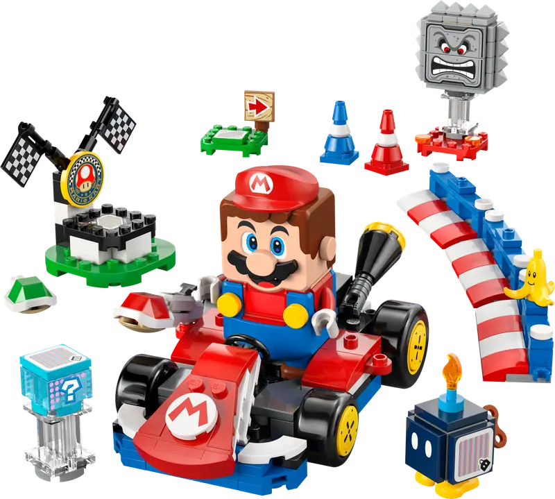 LEGO 72043 Mario Kart - Interaktywna figurka LEGO Mario i Standard Kart