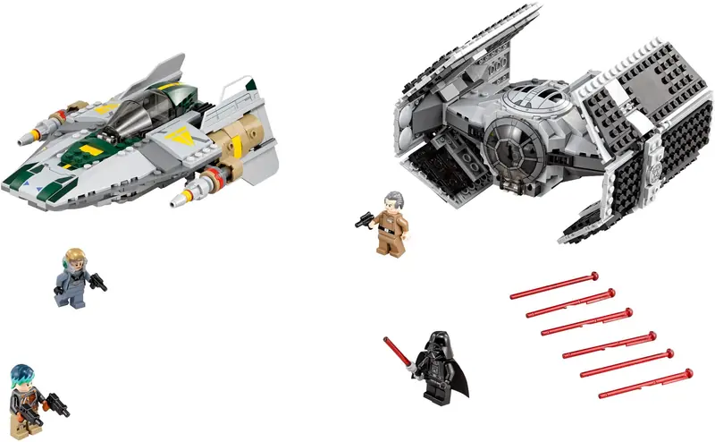 LEGO 75150 TIE Advanced kontra myśliwiec A-Wing