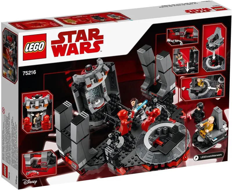 LEGO 75216 Sala Tronowa Snoke'a zdjęcie 5