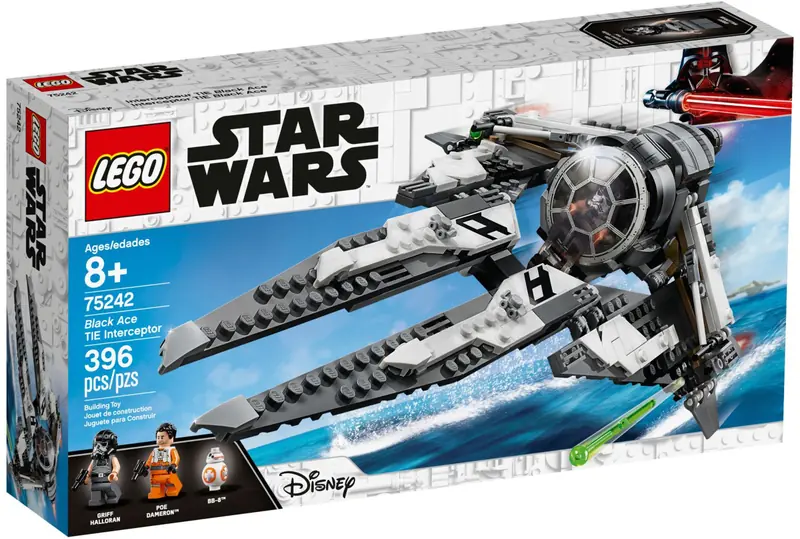 LEGO 75242 TIE Interceptor Czarny As zdjęcie 2