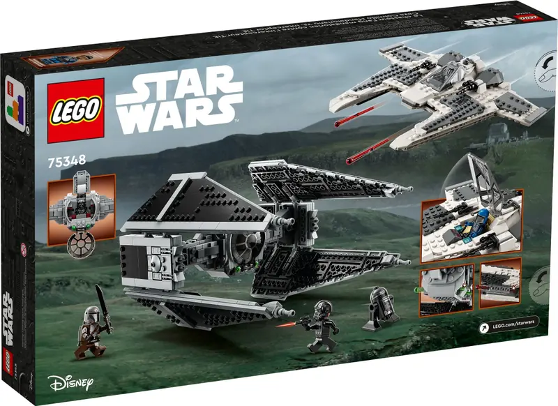 LEGO 75348 Mandaloriański myśliwiec Fang Fighter kontra TIE Interceptor zdjęcie 5