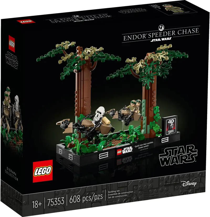 LEGO 75353 Diorama: Pościg na ścigaczu przez Endor zdjęcie 2