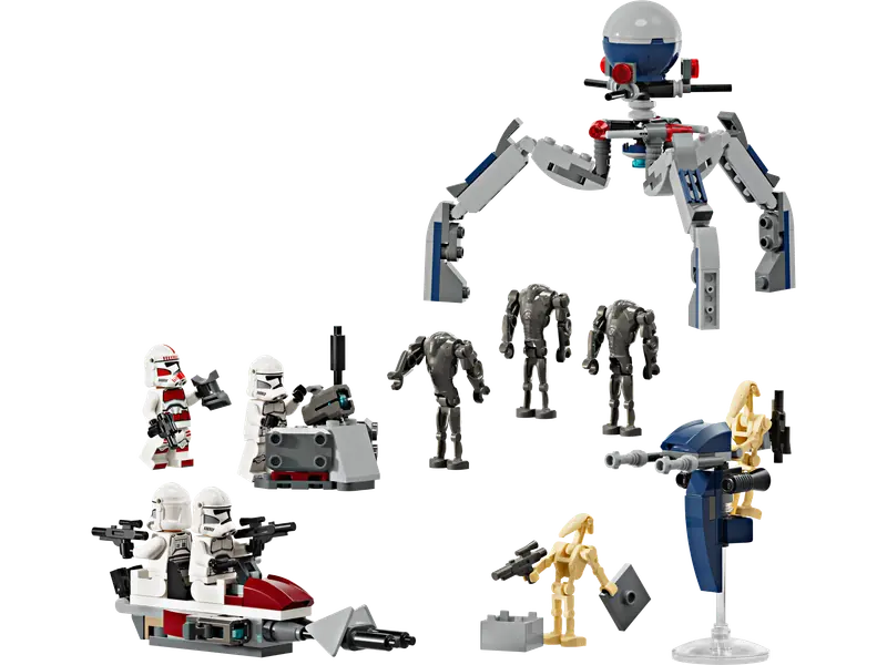 LEGO 75372 Zestaw bitewny z żołnierzem armii klonów™ i droidem bojowym™