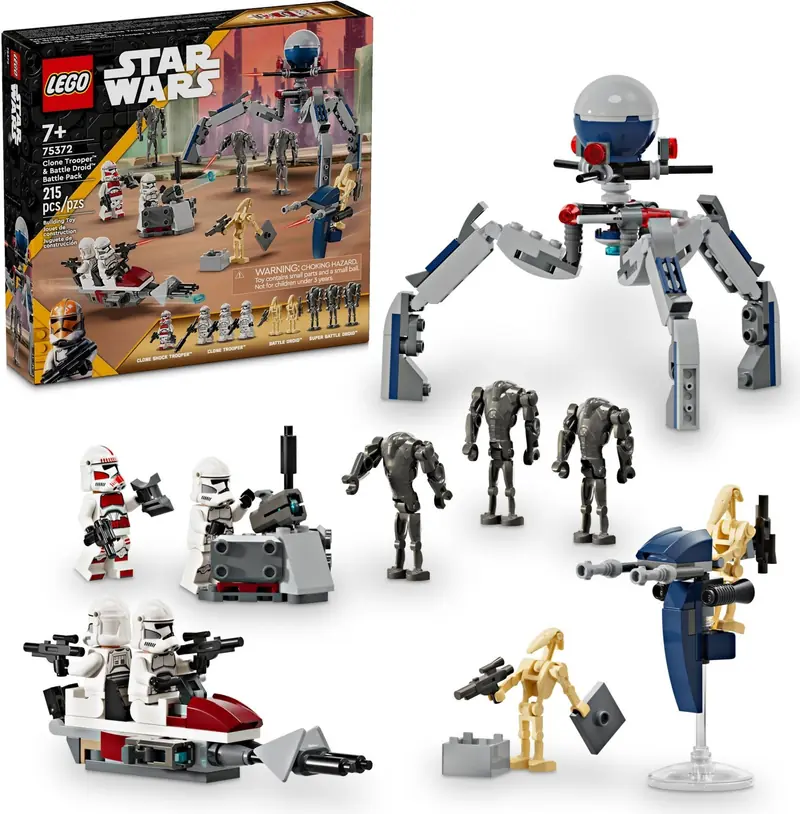 LEGO 75372 Zestaw bitewny z żołnierzem armii klonów i droidem bojowym zdjęcie 2