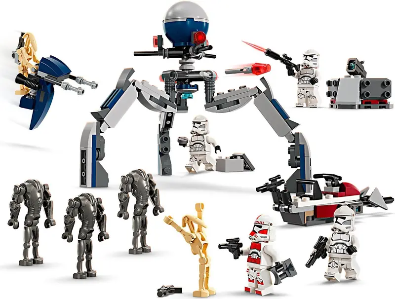 LEGO 75372 Zestaw bitewny z żołnierzem armii klonów i droidem bojowym zdjęcie 3