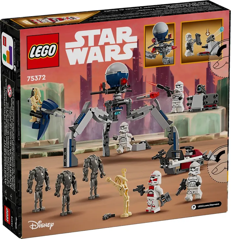 LEGO 75372 Zestaw bitewny z żołnierzem armii klonów i droidem bojowym zdjęcie 6