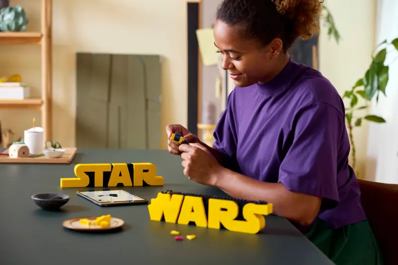 LEGO 75407 Logo Star Wars zbudowane z klocków zdjęcie 11