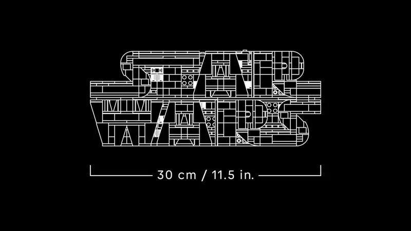 LEGO 75407 Logo Star Wars zbudowane z klocków zdjęcie 10