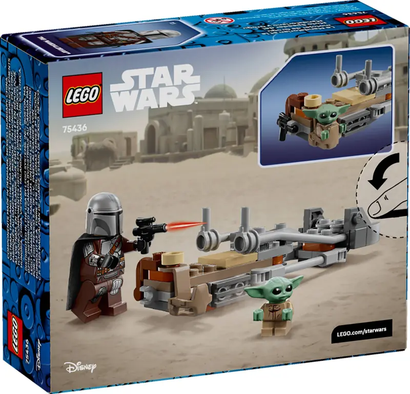 LEGO 75436 Śmigacz Mandalorianina i Grogu zdjęcie 2