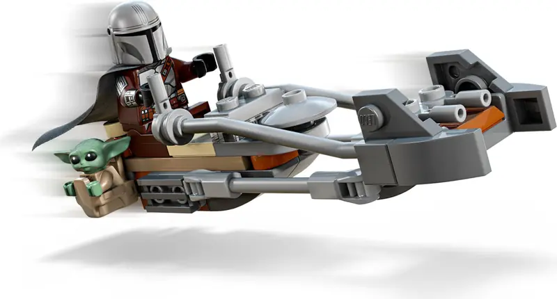 LEGO 75436 Śmigacz Mandalorianina i Grogu zdjęcie 4