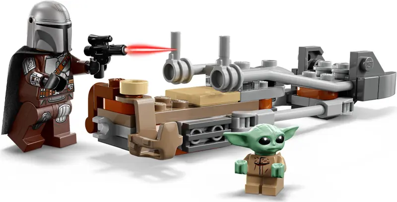 LEGO 75436 Śmigacz Mandalorianina i Grogu zdjęcie 6