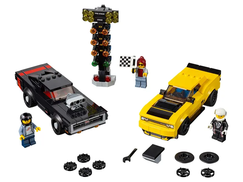 LEGO 75893 2018 Dodge Challenger SRT Demon oraz 1970 Dodge Charger R/T
