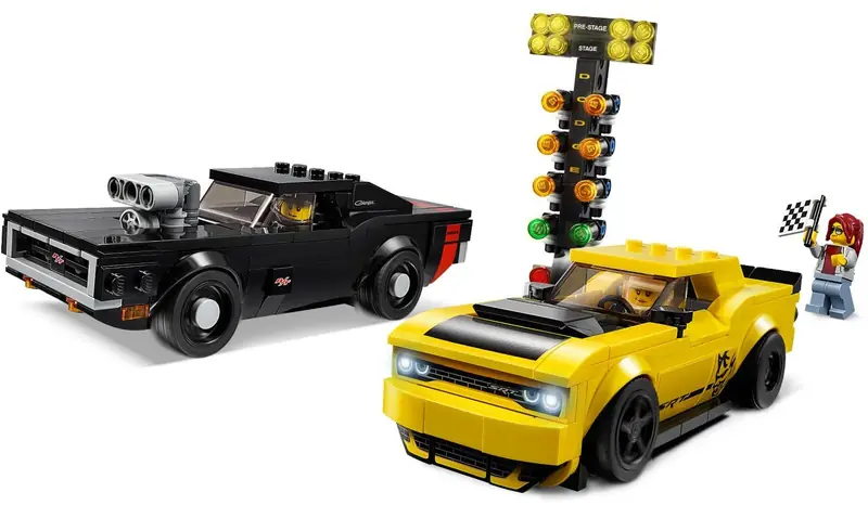 LEGO 75893 2018 Dodge Challenger SRT Demon oraz 1970 Dodge Charger R/T zdjęcie 3