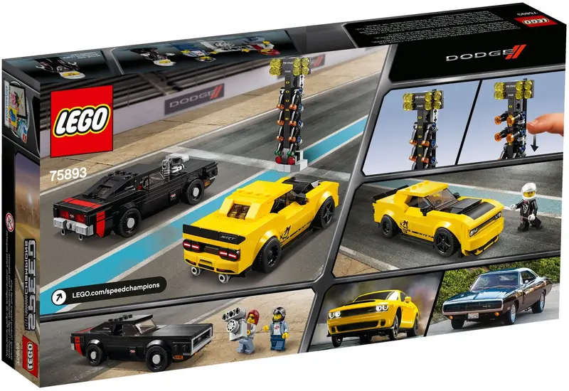 LEGO 75893 2018 Dodge Challenger SRT Demon oraz 1970 Dodge Charger R/T zdjęcie 5