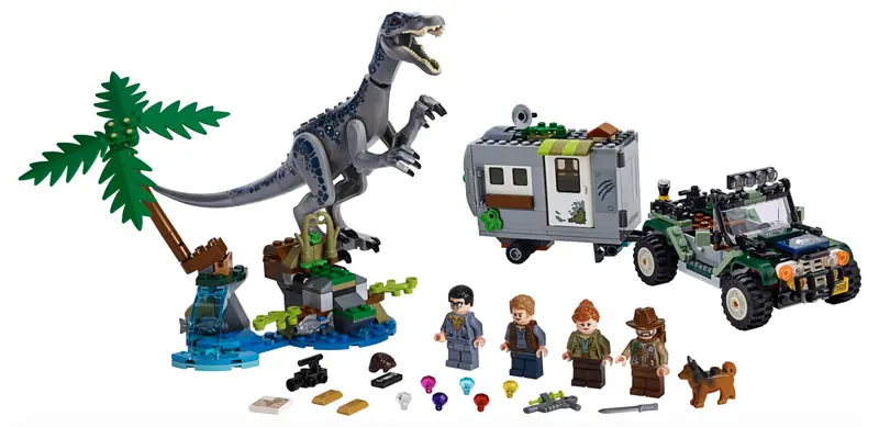 LEGO 75935 Starcie z barionyksem: poszukiwanie skarbów