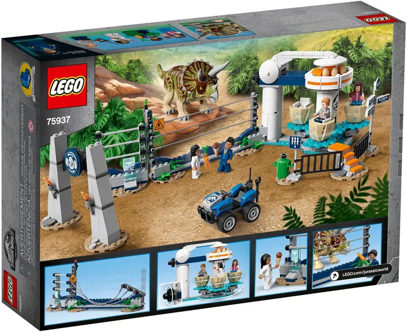 LEGO 75937 Atak triceratopsa zdjęcie 5