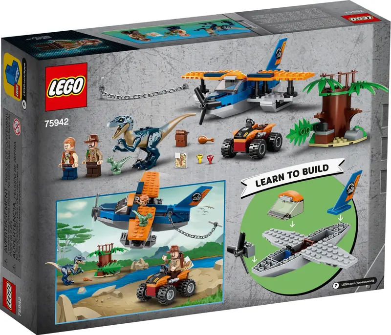 LEGO 75942 Welociraptor: na ratunek dwupłatowcem zdjęcie 6