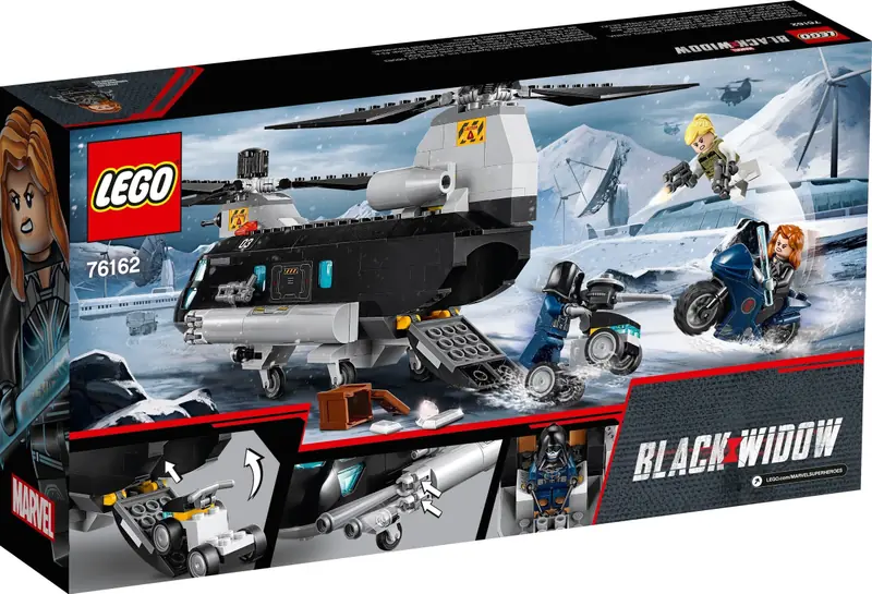 LEGO 76162 Czarna Wdowa i pościg helikopterem zdjęcie 3