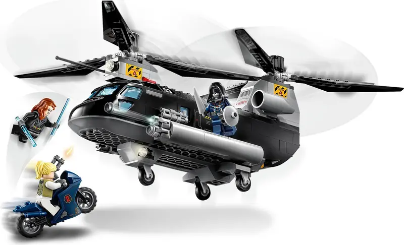 LEGO 76162 Czarna Wdowa i pościg helikopterem zdjęcie 4