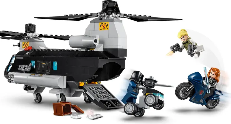 LEGO 76162 Czarna Wdowa i pościg helikopterem zdjęcie 5