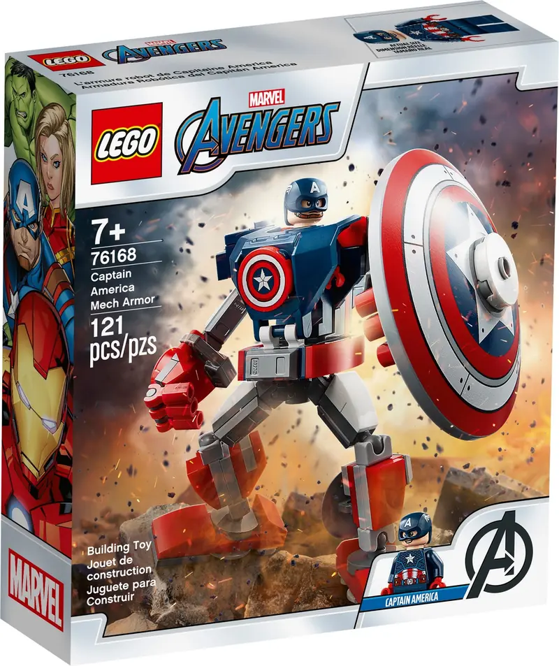 LEGO 76168 Opancerzony mech Kapitana Ameryki zdjęcie 4