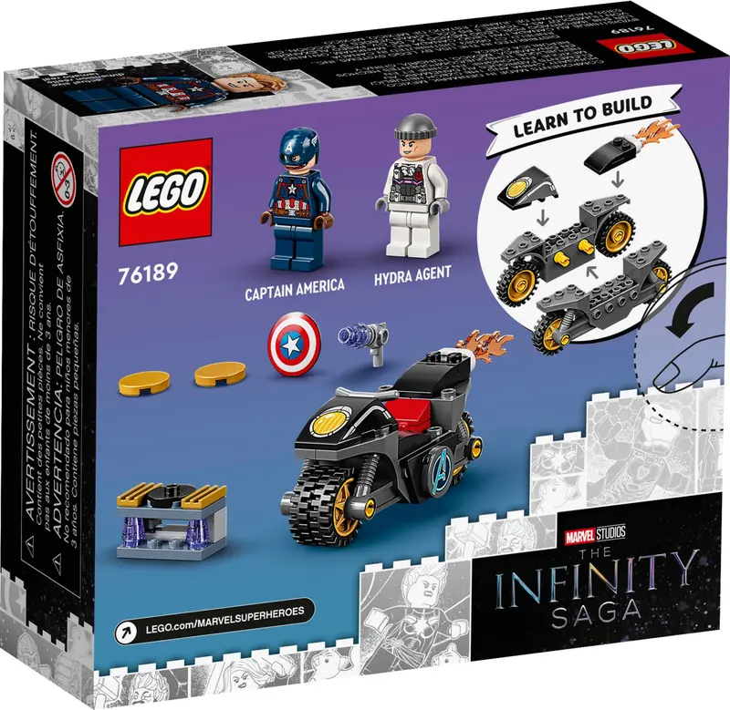 LEGO 76189 Kapitan Ameryka i pojedynek z Hydrą zdjęcie 6