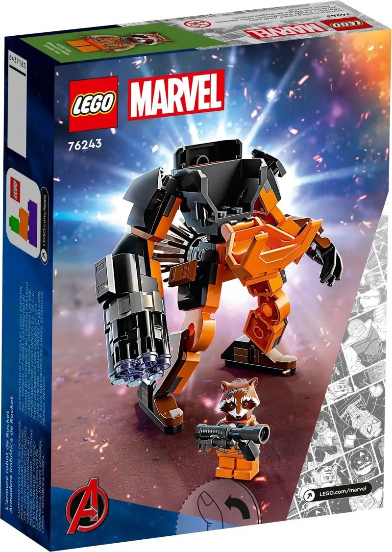 LEGO 76243 Mechaniczna zbroja Rocketa zdjęcie 6
