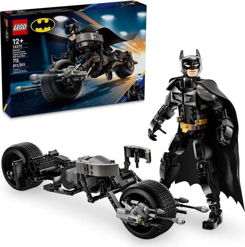 LEGO 76273 Figurka Batmana do zbudowania i batcykl zdjęcie 6