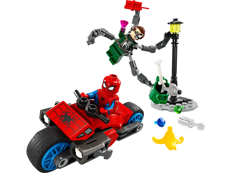 LEGO 76275 Pościg na motocyklu: Spider-Man vs. Doc Ock